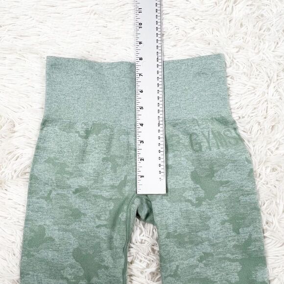 Gymshark Adapt Light Green Camo Seamless Leggings Size XS - Picture 4 of 6